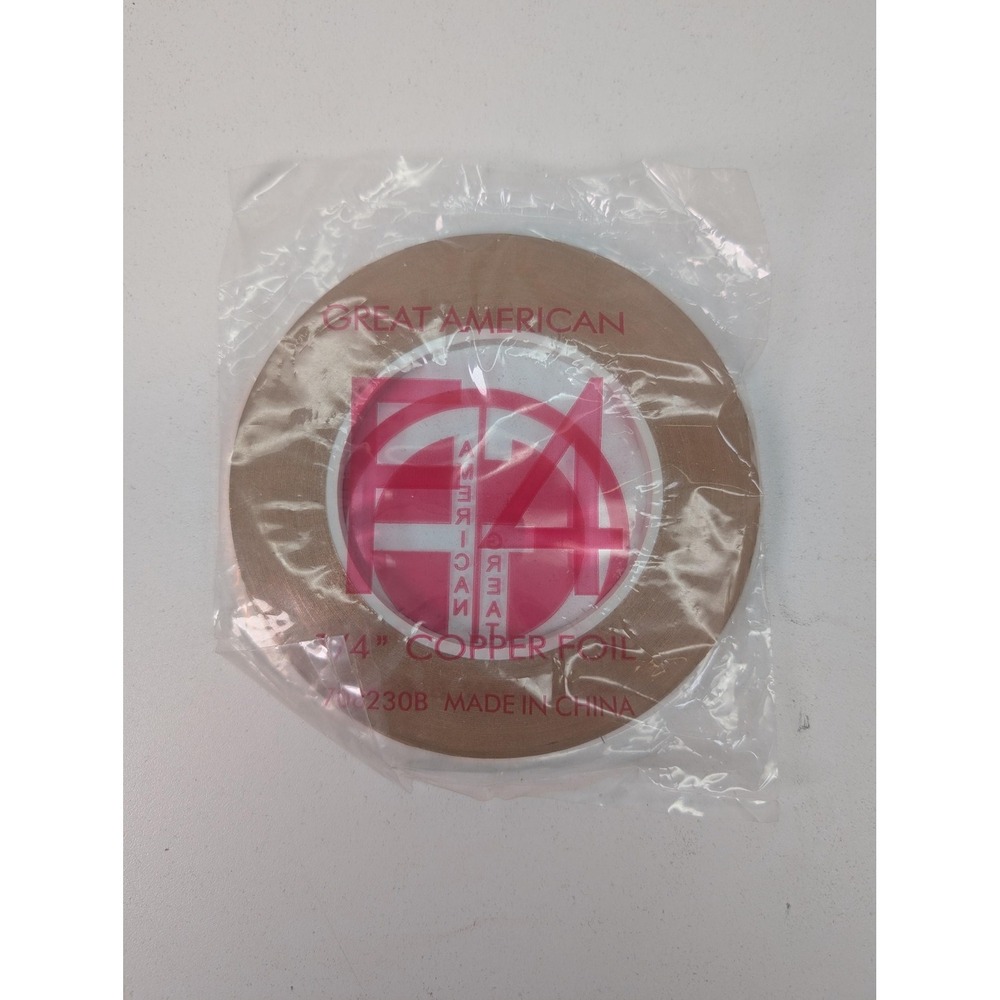 Great American 1/4 Inch Copper Foil Roll Brown Craft 708230B Made In China